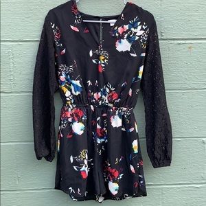 3/$15!!  Lace Sleeve Romper